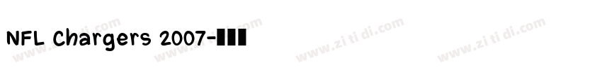 NFL Chargers 2007字体转换
